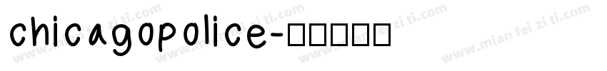 chicagopolice字体转换