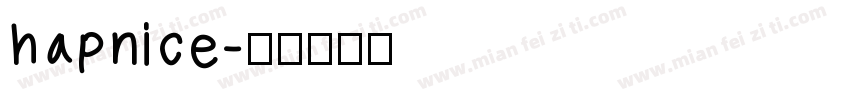 hapnice字体转换