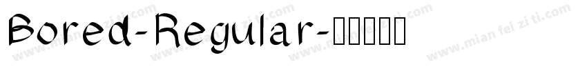 Bored-Regular字体转换