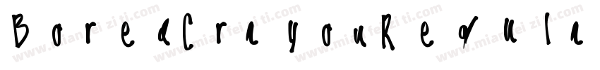 BoredCrayonRegular-nRv21字体转换