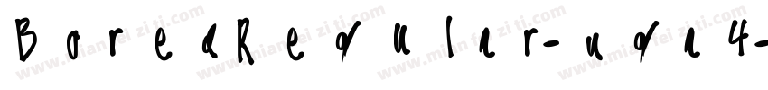 BoredRegular-nga4字体转换