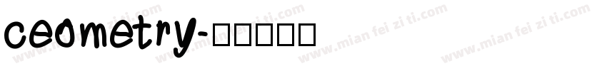 ceometry字体转换