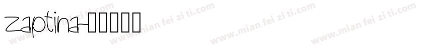 zaptina字体转换