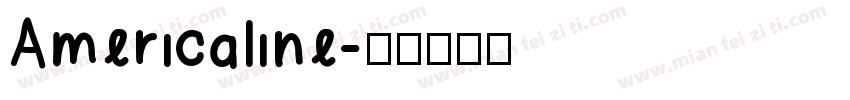 Americaline字体转换