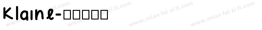 Klaine字体转换