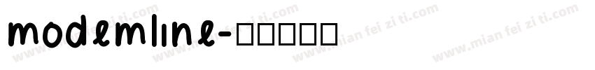 modemline字体转换