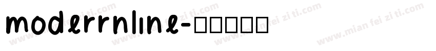moderrnline字体转换