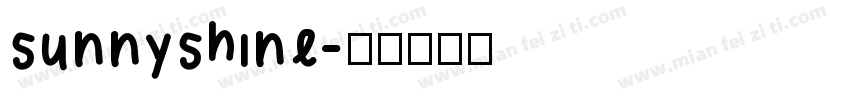 sunnyshine字体转换