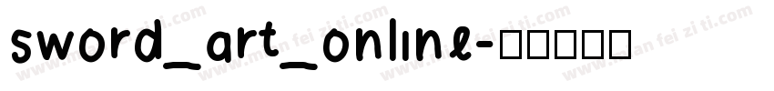 sword_art_online字体转换