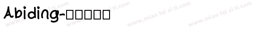 Abiding字体转换