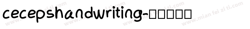 cecepshandwriting字体转换