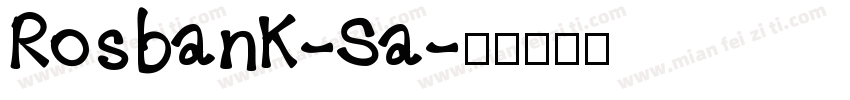 Rosbank-Sa字体转换