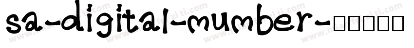 sa-digital-mumber字体转换
