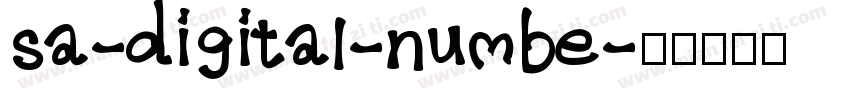 sa-digital-numbe字体转换