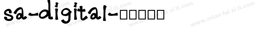 sa-digital字体转换