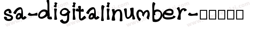 sa-digitalinumber字体转换