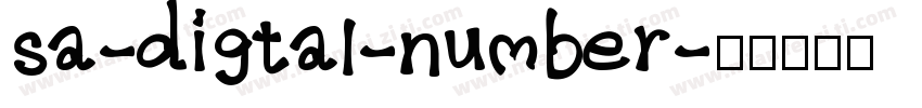 sa-digtal-number字体转换