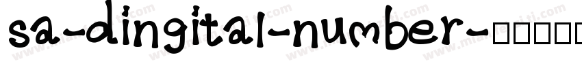 sa-dingital-number字体转换