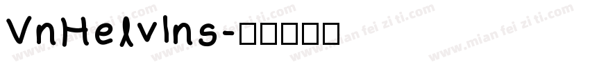 VnHelvIns字体转换