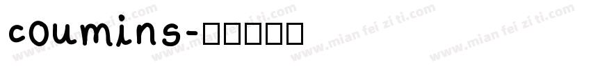coumins字体转换