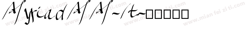 MyriadMM-It字体转换