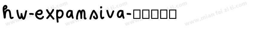 hw-expansiva字体转换