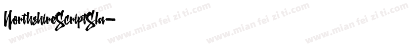 NorthshireScriptSla字体转换