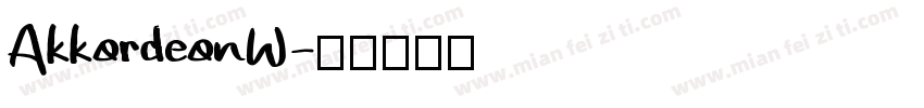 AkkordeonW字体转换