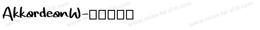 AkkordeonW字体转换