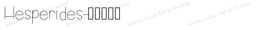 Hesperides字体转换