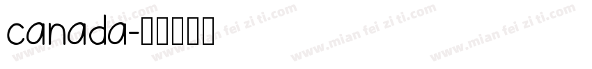 canada字体转换