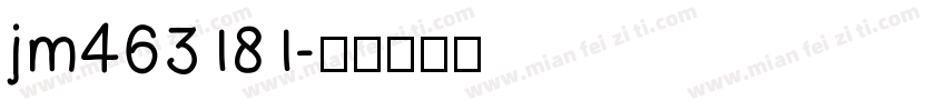 jm463181字体转换