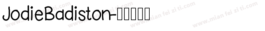 JodieBadiston字体转换