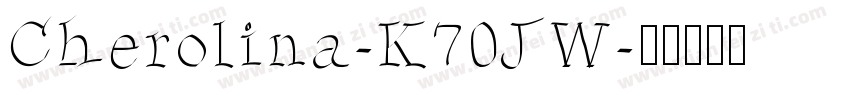Cherolina-K70JW字体转换