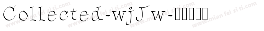 Collected-wjJw字体转换