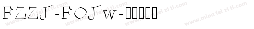 FZZJ-FOJw字体转换
