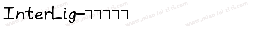 InterLig字体转换