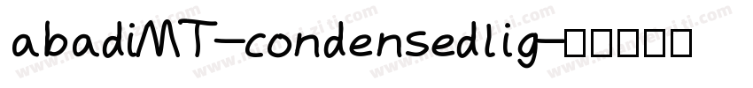 abadiMT-condensedlig字体转换