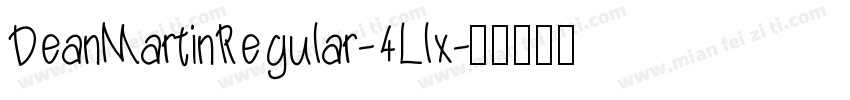 DeanMartinRegular-4Llx字体转换