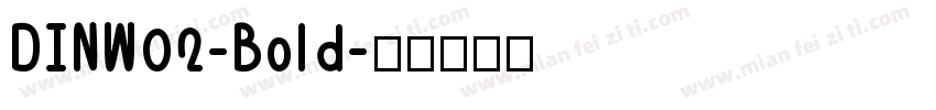 DINW02-Bold字体转换