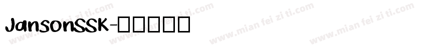 JansonSSK字体转换
