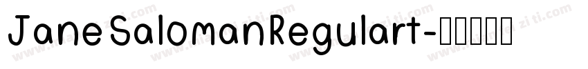 JaneSalomanRegulart字体转换