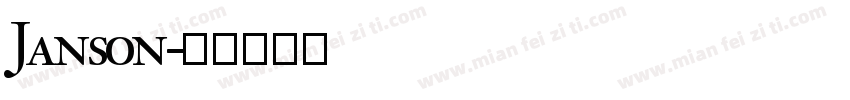 Janson字体转换