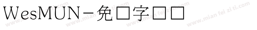 WesMUN字体转换