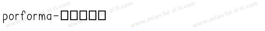 porforma字体转换