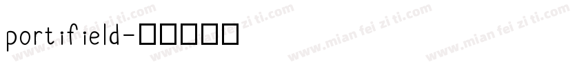 portifield字体转换