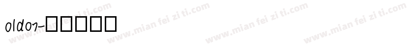 old07字体转换