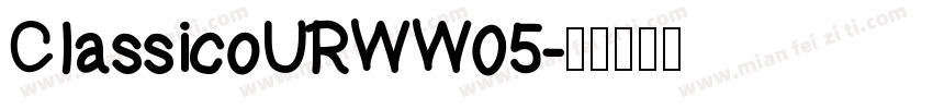 ClassicoURWW05字体转换