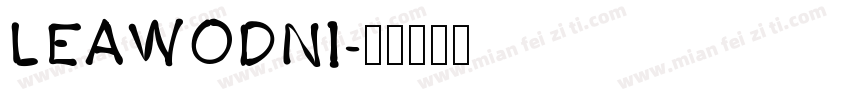 LEAWODNI字体转换