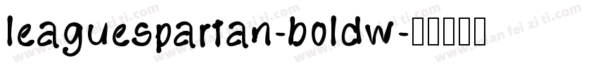 leaguespartan-boldw字体转换